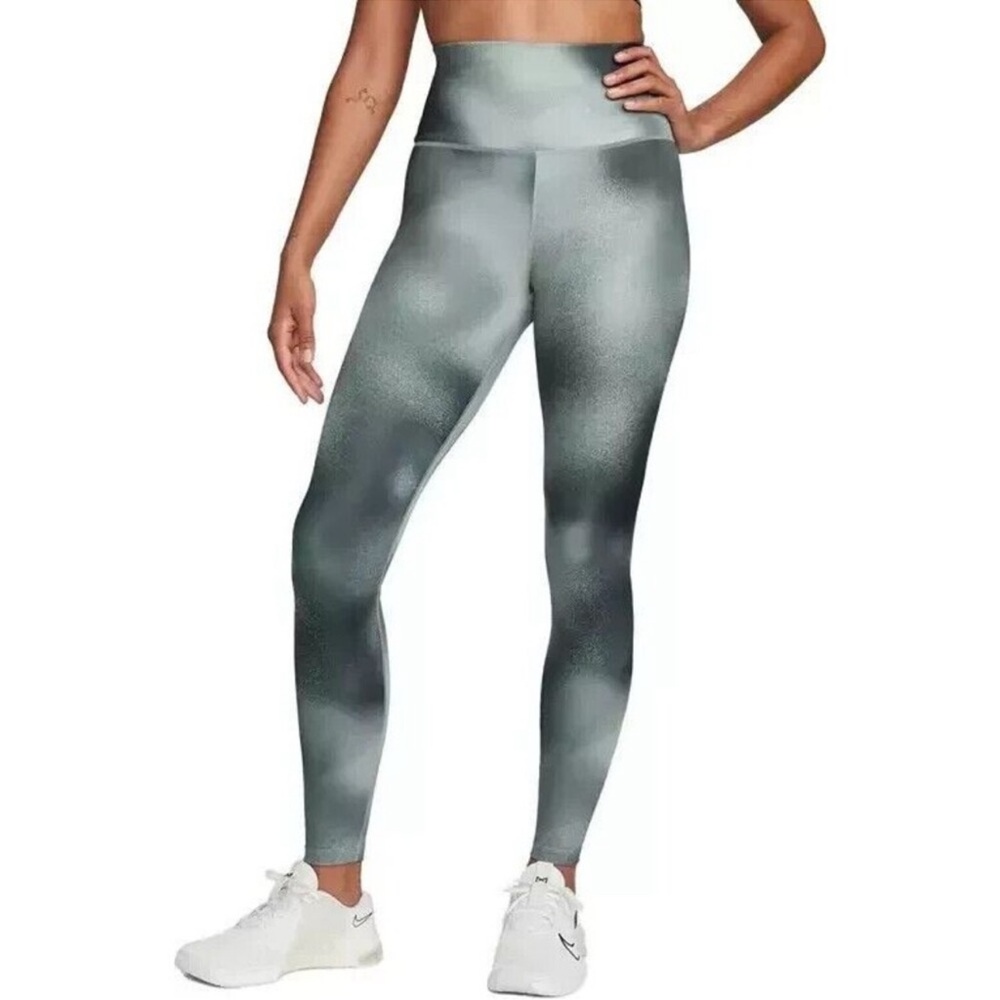 Nike One Women's Size Medium Leggings Printed High-Rise Training FQ6260-010 NEW
